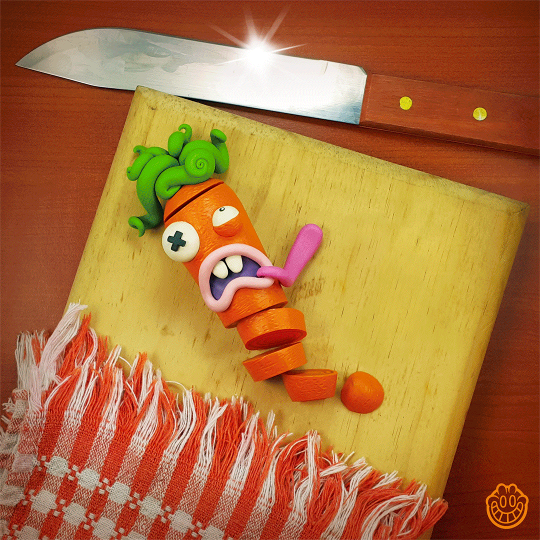Silly Food, serie de personajes elaborados en plastilina por Silly Things, ilustrador y escultor costarricence. Silly Food, serie de personajes elaborados en plastilina por Silly Things, ilustrador y escultor costarricence.